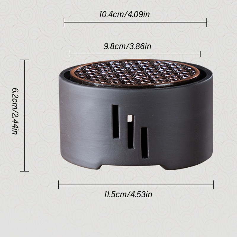 Teapot Warmer Kit with Bronze Color Mat Functional Convenient Tea