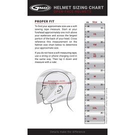 GMAX OF-17 Open-Face Motorcycle Helmet for Men and Women