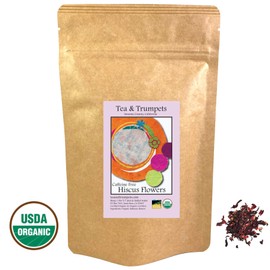 USDA Organic Hibiscus Loose Leaf Herbal Tea 1 LB (16 oz)