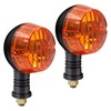 Biqing 2PCS Motorcycle LED Turn Signal Indicator AMBER Light Front