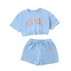 SHENHE - Conjunto de 2 piezas de playera corta y