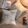 Croker Horse 18x18 inches Throw Pillow Cushion Covers - White