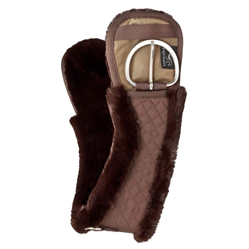 Equinate Western Moon Girth Anatomical with Synthetic Lambskin Short Girth
