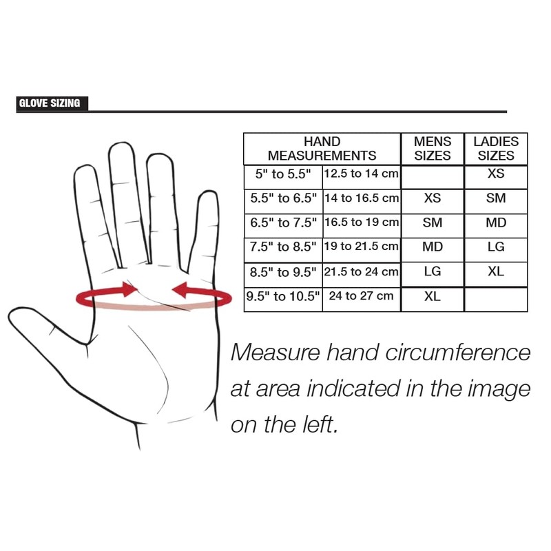 Optic Glove Rd/Bk Lg