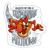 Spreadshirt Looney Tunes Tasmanian Devil Meltdown Sticker, 10 x 10