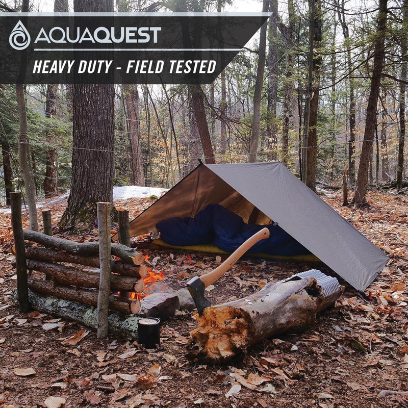 AquaQuest Defender Tarp – Heavy-Duty Waterproof (20,000 mm) Seam-Taped Rain
