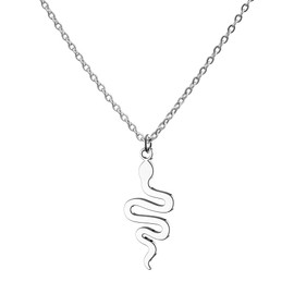 Yooborn TS Rep Snake Necklace Chain Jewelry Gift For Women Teen Girls Reputation Red Speak Now Outfits Jewelry Accessories Stuff Inspirational Merch Necklace For Swifty Music Lover.
