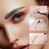 Music Flower Eyebrow Pencil, Reddish Brown Brow Pencil, Waterproof Brow