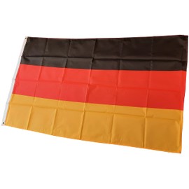 NWFlags Germany Flag 5ft x 3ft 75d Premium Polyester Suitable For Flagpoles | Strong Polyester 5x3 foot material German flag with Eyelets