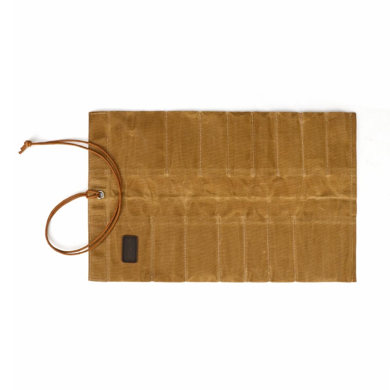 Tourbon Portable Small Tool Bag Canvas Roll Up Knife Tools