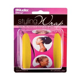 MUELLER Styling MWrap Foam Hair Wrap [Limited Edition]: 2-3/4 in. x 21.4 yds. (Gold) / Styling-wrap Packaging