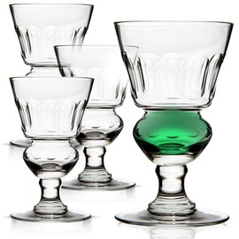 Amehla Original Absinthe Glass: Set of 4 Glasses - Vintage Reservoir Pontarlier Style