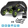 Waterproof UTV Cover，Waterproof Heavy Denier Oxford Cloth Material for Polaris RZR PRO XP 4 Yamaha Can Am Maverick Arctic Cat Textron Off Road 4-6 Passenger