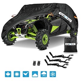 Waterproof UTV Cover，Waterproof Heavy Denier Oxford Cloth Material for Polaris RZR PRO XP 4 Yamaha Can Am Maverick Arctic Cat Textron Off Road 4-6 Passenger
