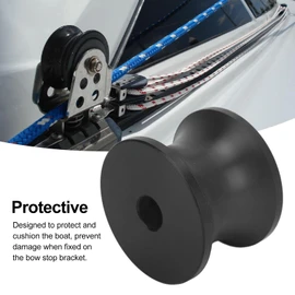 Boat Trailer Roller Assembly, 60 X 45mm Shock Proof Boat Trailer Bow Roller, Heavy Duty Bow Bell Roller for Yacht, Trailer, Marine