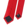 DR. ANISON Red Skinny Tie Men Women 2" (5CM) Slim