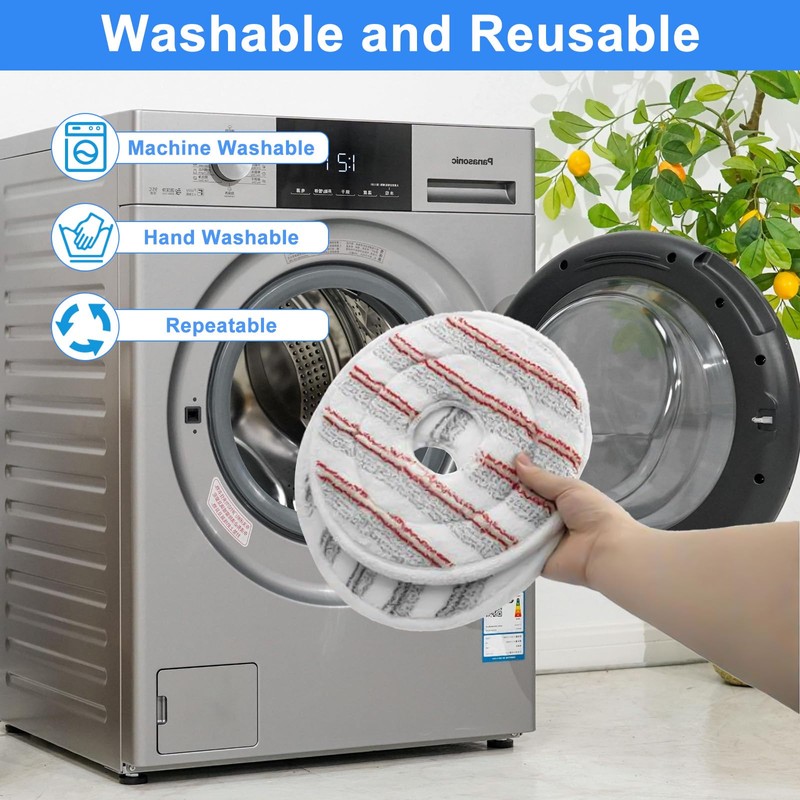 2 Pcs for Vileda Spin Mop Head Replacement, Mop Pads