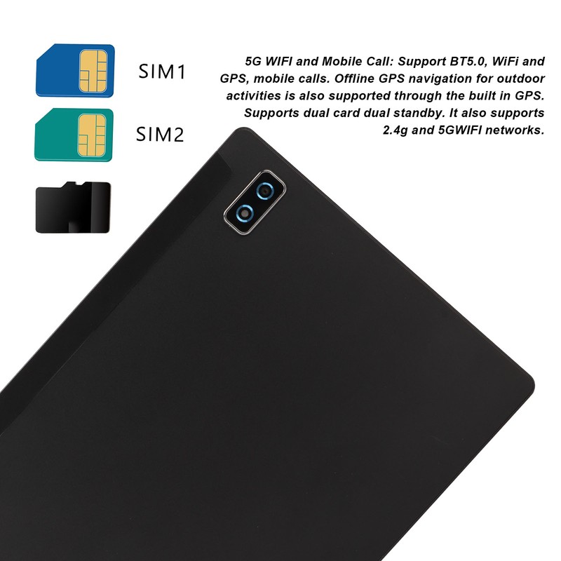 10.1 Inch Tablet 8G RAM 256G ROM 1080x1920 MT6753 Octa