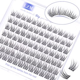 LZM Individual Eyelashes C Curl Fake Lashes 10-13 mm False Eyelashes Natural Look Eyelashes Individual