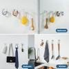SAYAYO White Hooks for Hanging, Self Adhesive Hooks Coat Hook