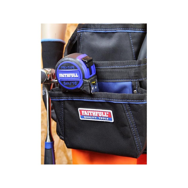 Faithfull FAIFAPN Fastener's Tool Pouch 3 Pockets