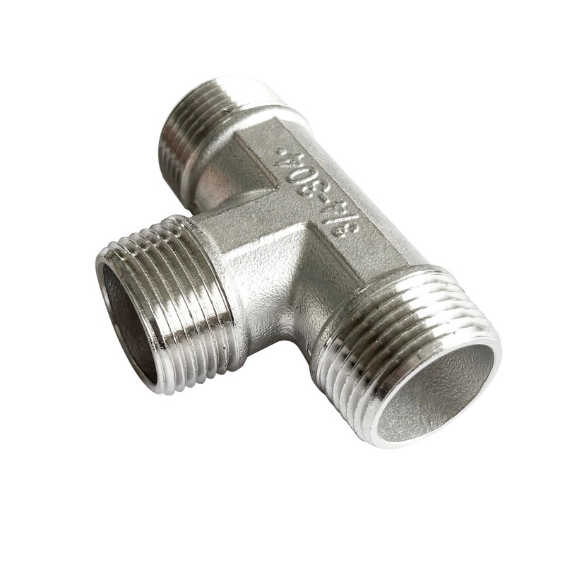 LOZOME 3/4 inch Male Thread Tee Adapter 3 Way T