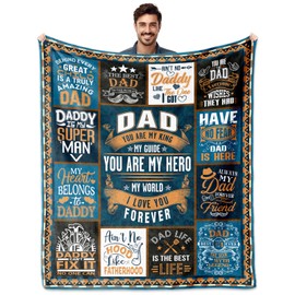 Dad Gifts from Daughter, Dad Birthday Gift, Gifts for Dad Blanket 60"x50", Dad Gifts from Son, Best Dad Ever Gifts, Christmas Dad Gifts, Fathers Day Dad Gifts Ideas, Dads Gifts, To My Dad Blanket