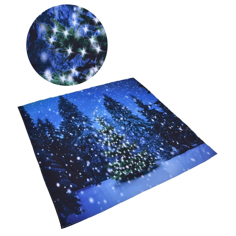 Christmas Tapestry Exquisite Christmas Tree Pattern Wall Hanging Blanket for