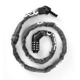 ULAC Bicycle Chain Lock Key Dial Lock Cable Lock Bike Lock Wire Lock High Cut Resistance Cable Lock Anti-Theft Heavy Duty 4 Digit PIN