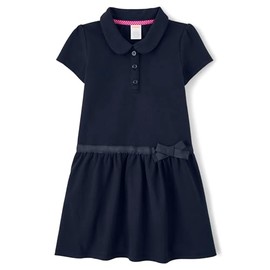 Gymboree,and Toddler Short Sleeve Knit Polo Dress,Tidal,3T