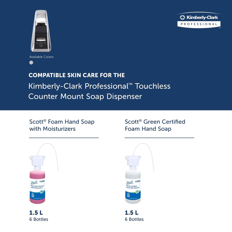 Kimberly-Clark Professional™ Touchless Counter Mount Soap and Hand Sanitizer Dispenser