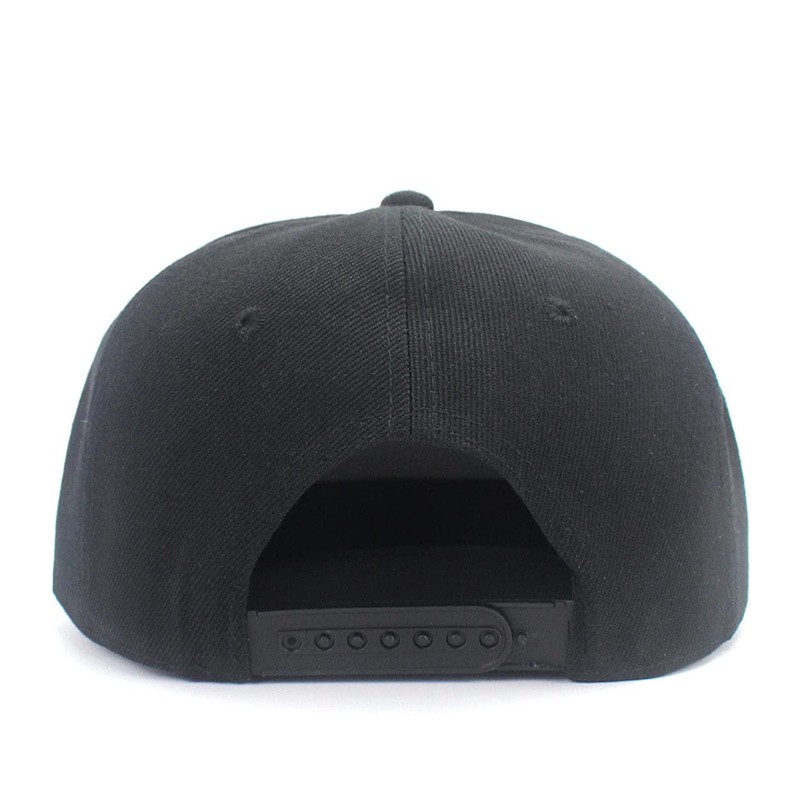 Goodspoon Snapback Hat, Flat Brim, Flat Bill Cap, Hat, Black