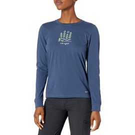 Life is Good Women's Crusher, Moonlight Darkest Blue, Small