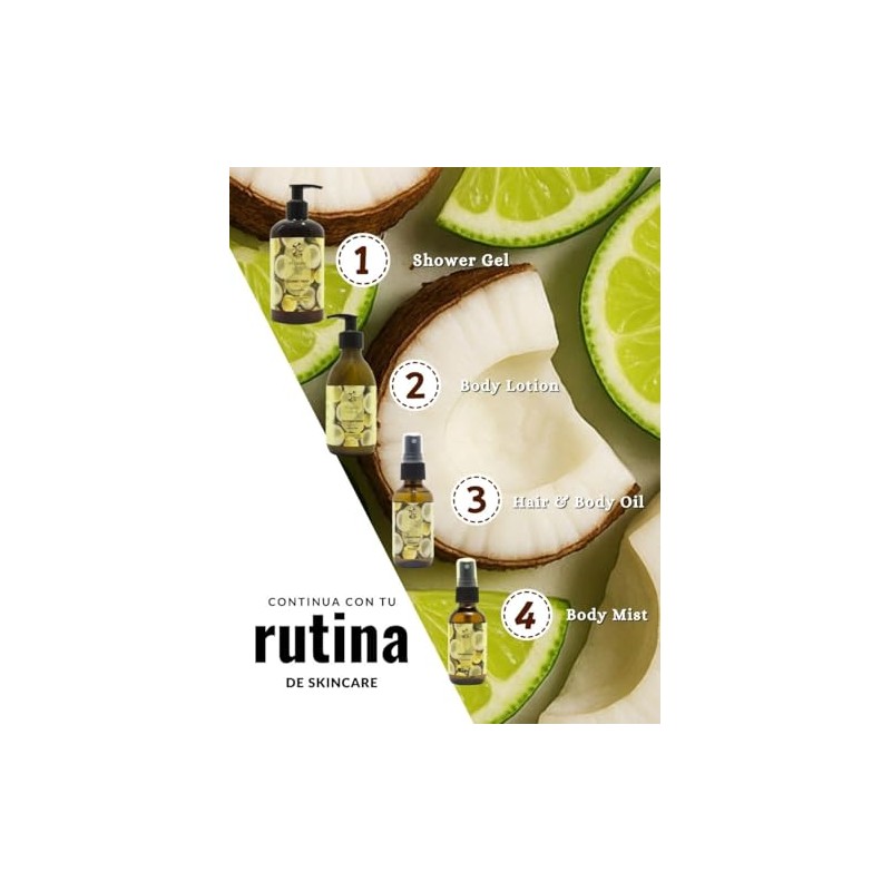 Oleum Vitae Kit Dúo Shower Gel Body Lotion Cocomint Fresh