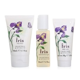 Crabtree & Evelyn Iris Gift Set Body Lotion Cream Bath Shower Gel 3-Piece ~ Rare