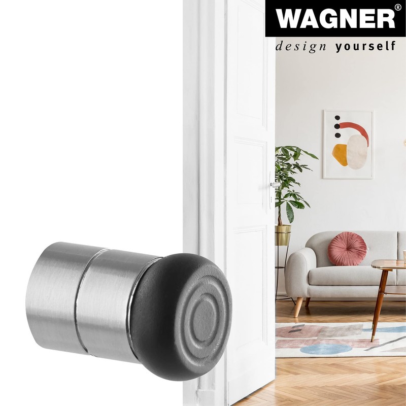 WAGNER Wall and Floor Door Stopper Combination Stick Big Diameter