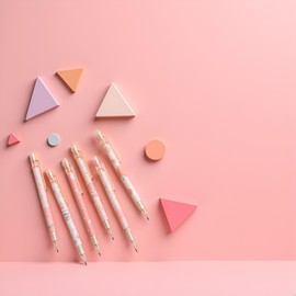 1 Pc Pink Mechanical Pencil 0.5mm Pencil Refill Automatic Pencils Cute Peach Press Automatic Cute Mechanical Pencil Stationery School Office Supplies Office Products Writing and Correction Supplies