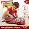 Realistic RC Fire Truck for Kids Remote Control Firetruck with