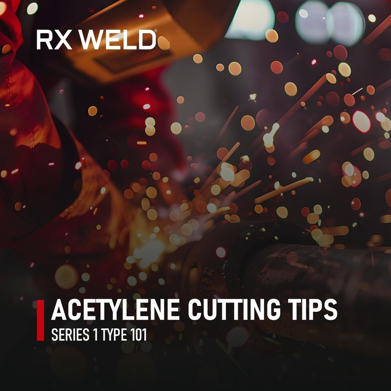 RX WELD 2-1-101 Acetylene Cutting Torch Tips, Fit V-Style Heavy