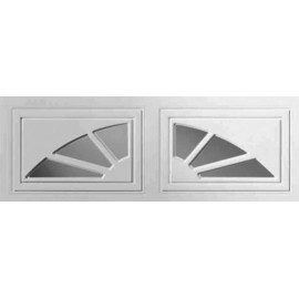 Clopay Ideal Holmes HOLMES Garage Doors WHITE SUNSET 501  Window Inserts/Short Panel  Set of 2