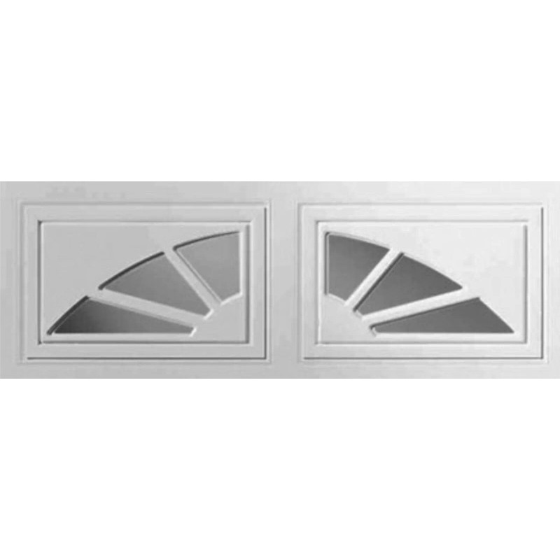Clopay Ideal Holmes HOLMES Garage Doors WHITE SUNSET 501 Window