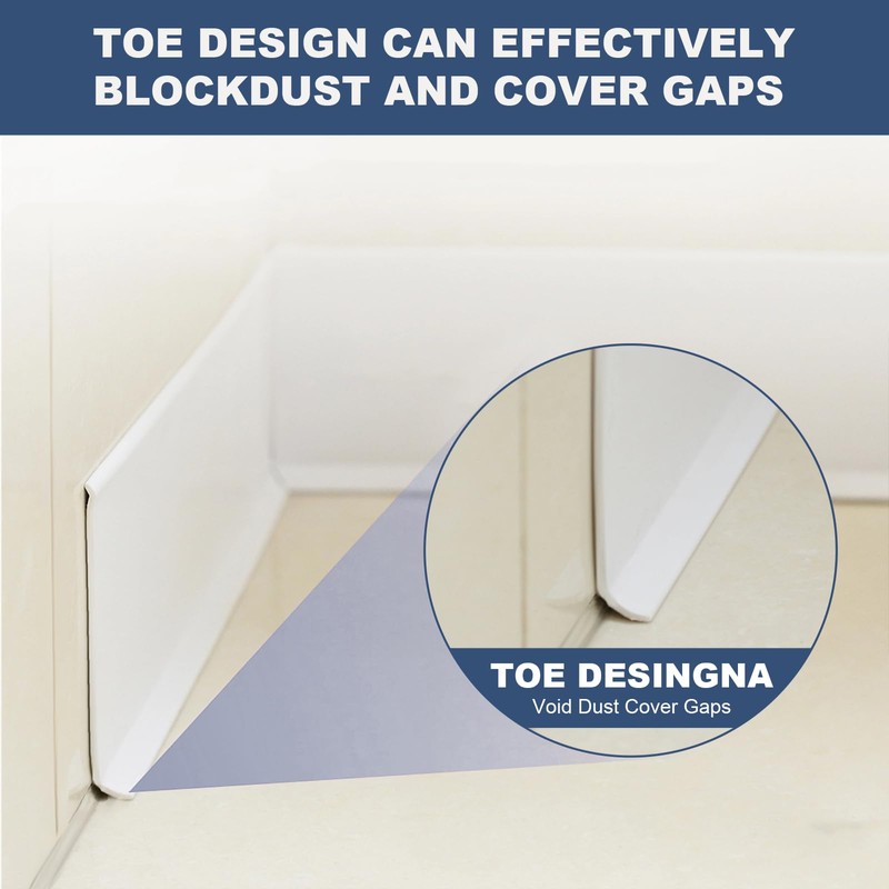 DSGL Flexible Baseboard Molding Trim, 4 in x 20 Ft