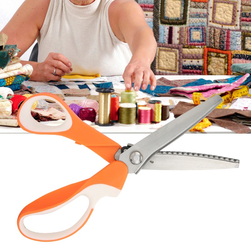 Wavy Serrated Scissor Colour Handle DIY Hand Made Cloth Paper