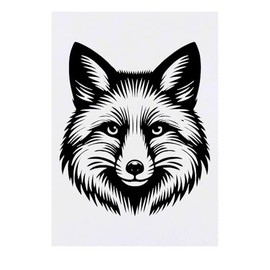 'Crafty Fox' Temporary Tattoo - Water Resistant, Skin-Safe, Non-Toxic Transfer (TO00085197)