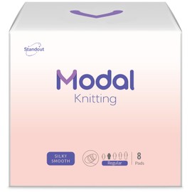Modal Pads for Women - Regular Thin Daily Period Pad with Wings - Breathable & Unscented Feminine Care Sanitary Pad - 8 Count