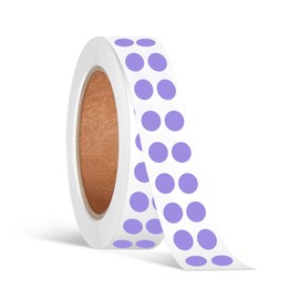 1/4 Inch Circle Sticker Labels,0.25 Inch Round Adhesive Color-Code Dot Stickers,1000 Stickers Dot Label Stickers for Office and Marking (Lavender)