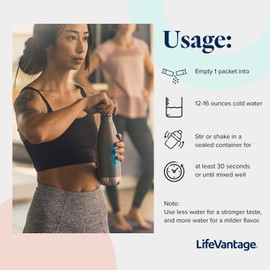 LifeVantage AXIO Regular Energy Drink Powder, Dragonfruit - 30 Drink Mix Packets, Instant Energy Powder, Energy Supplement in a Drink Mix, w/B Vitamins, DMAE, L-Theanine, Quercetin, Green Tea & Pine Bark Extract