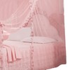 Luxury Princess 3 Side Openings Post Bed Curtain Canopy Netting
