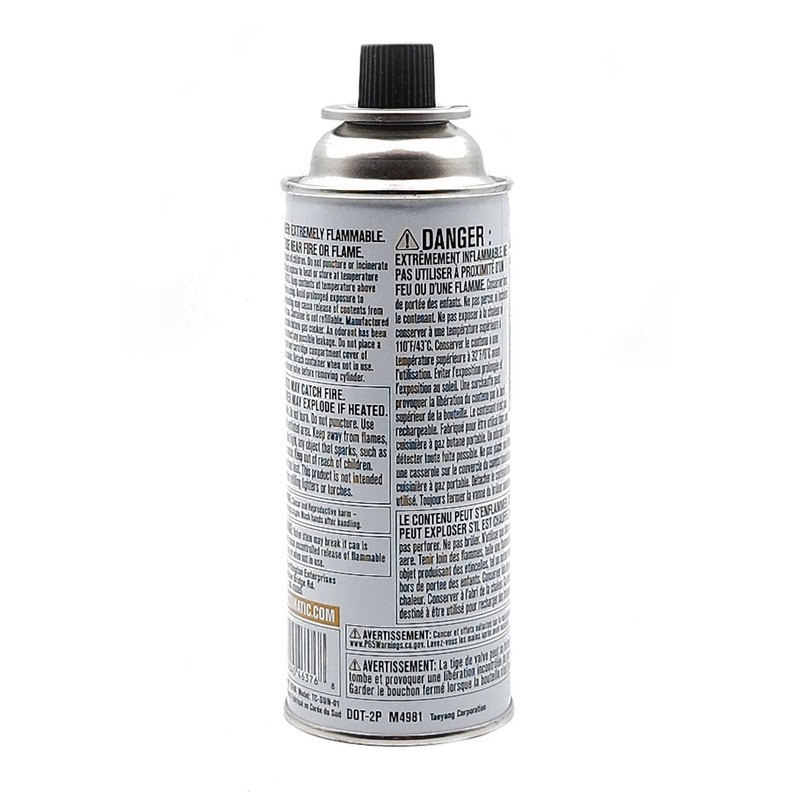Bernzomatic Butane Fuel 8 oz Canister with TSR Valve –