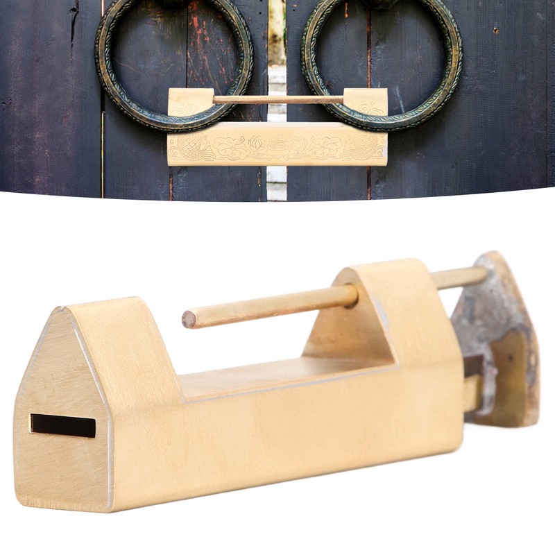 Antique Style Padlock 5cm Spacing Horizontal Lock with Key for